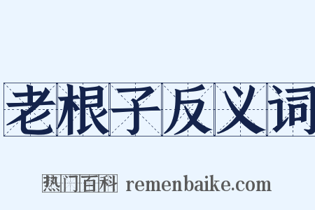 老根子反义词是什么意思的图片